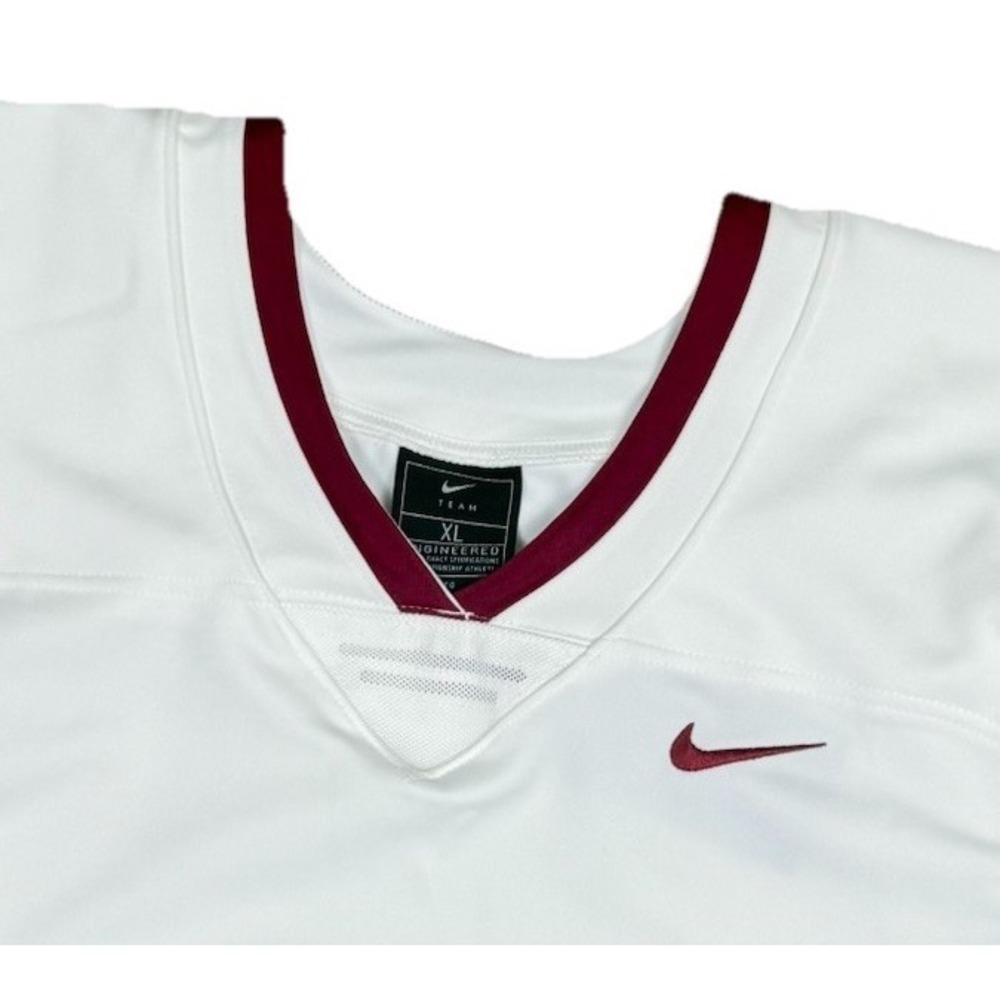 Nike Team Vapor Untouchable Jersey Men's XL White Maroon Vented AO4800 NWT - Picture 6 of 12